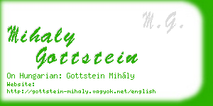 mihaly gottstein business card