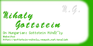 mihaly gottstein business card